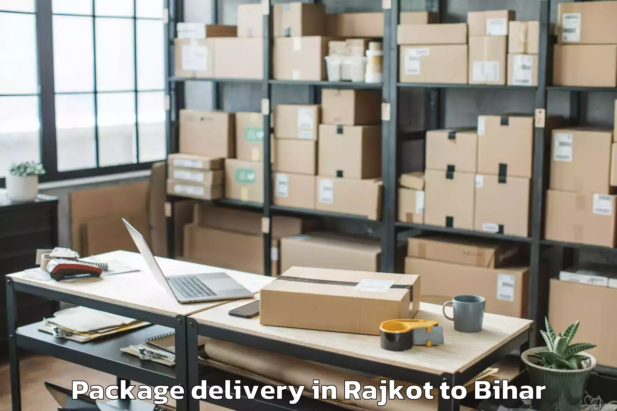 Easy Rajkot to Bathnaha Package Delivery Booking